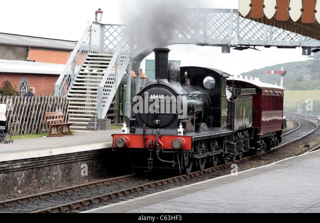 J15 Steam Locomotive, North Norfolk Railway, Uk. Weybourne Station 