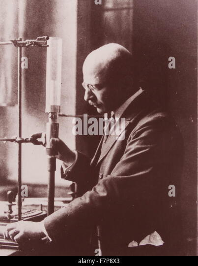 Fritz Haber (1868-1934) German Chemist At Work In His Laboratory At ...