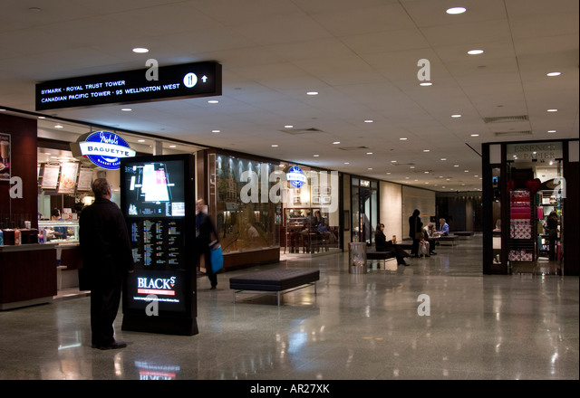 Path Underground Shopping Complex Downtown Toronto Dominion Centre ...