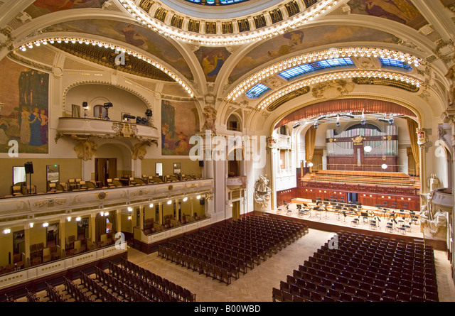 The Smetana Concert Hall of the Municipal House of Prague Stock Photo ...