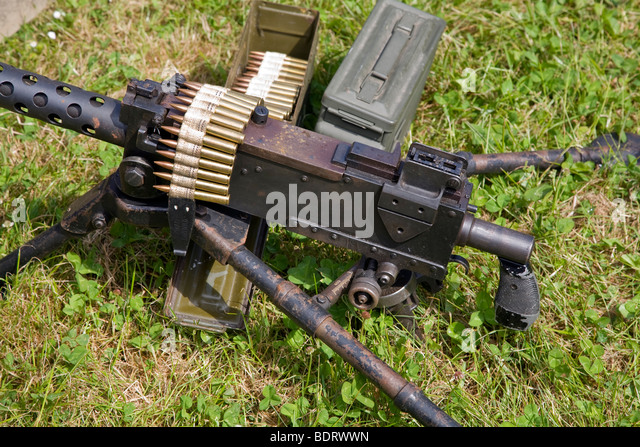 Browning 30 cal heavy machine gun Stock Photo, Royalty Free Image ...